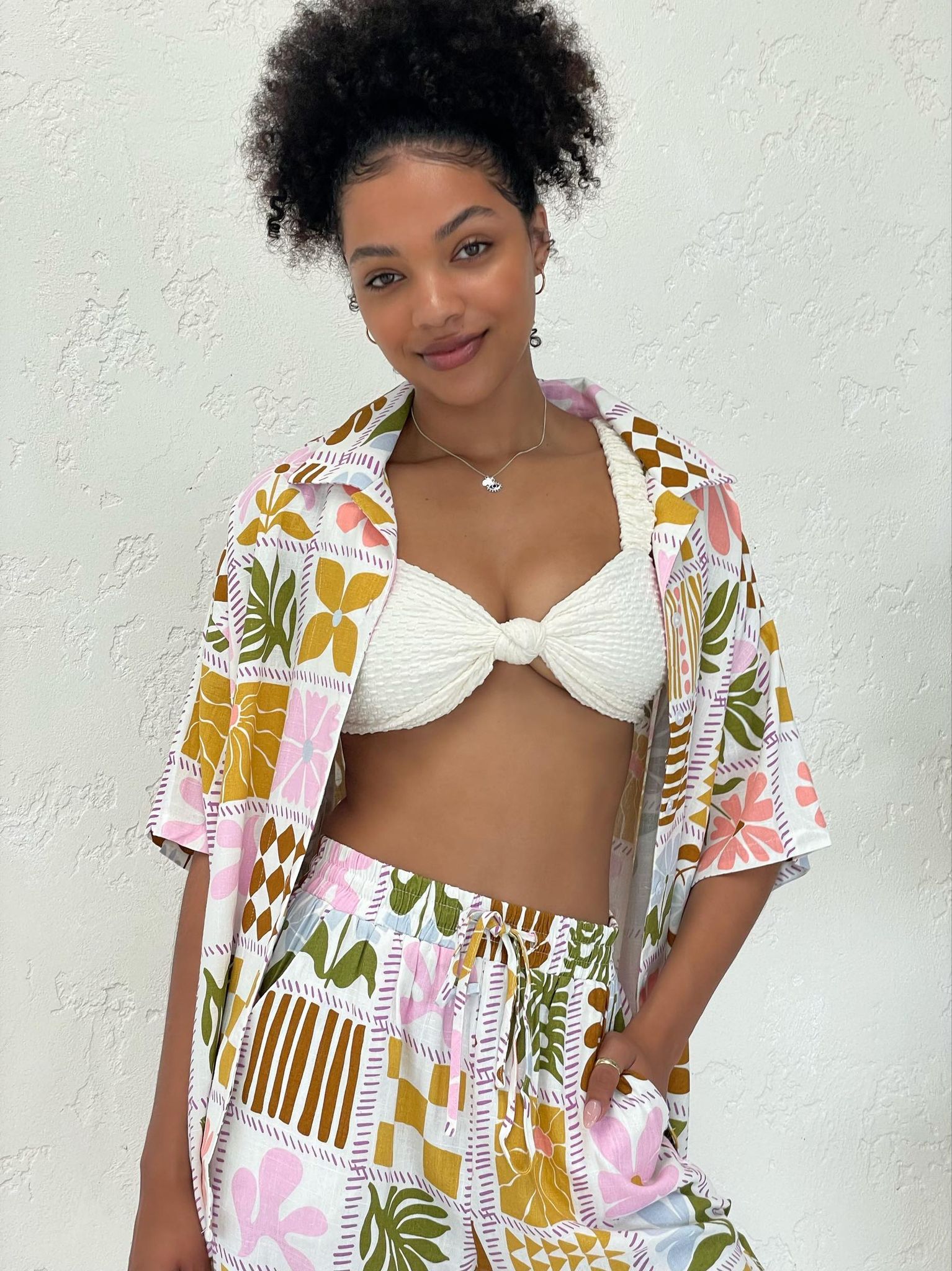 Retro Print Pants