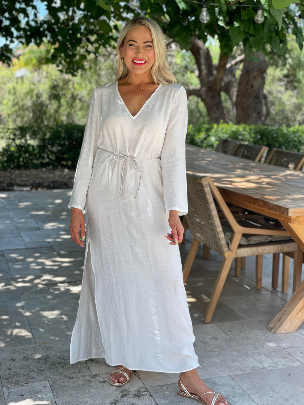 Elegant V-Neck Dress