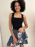 Skirt - Navy Floral