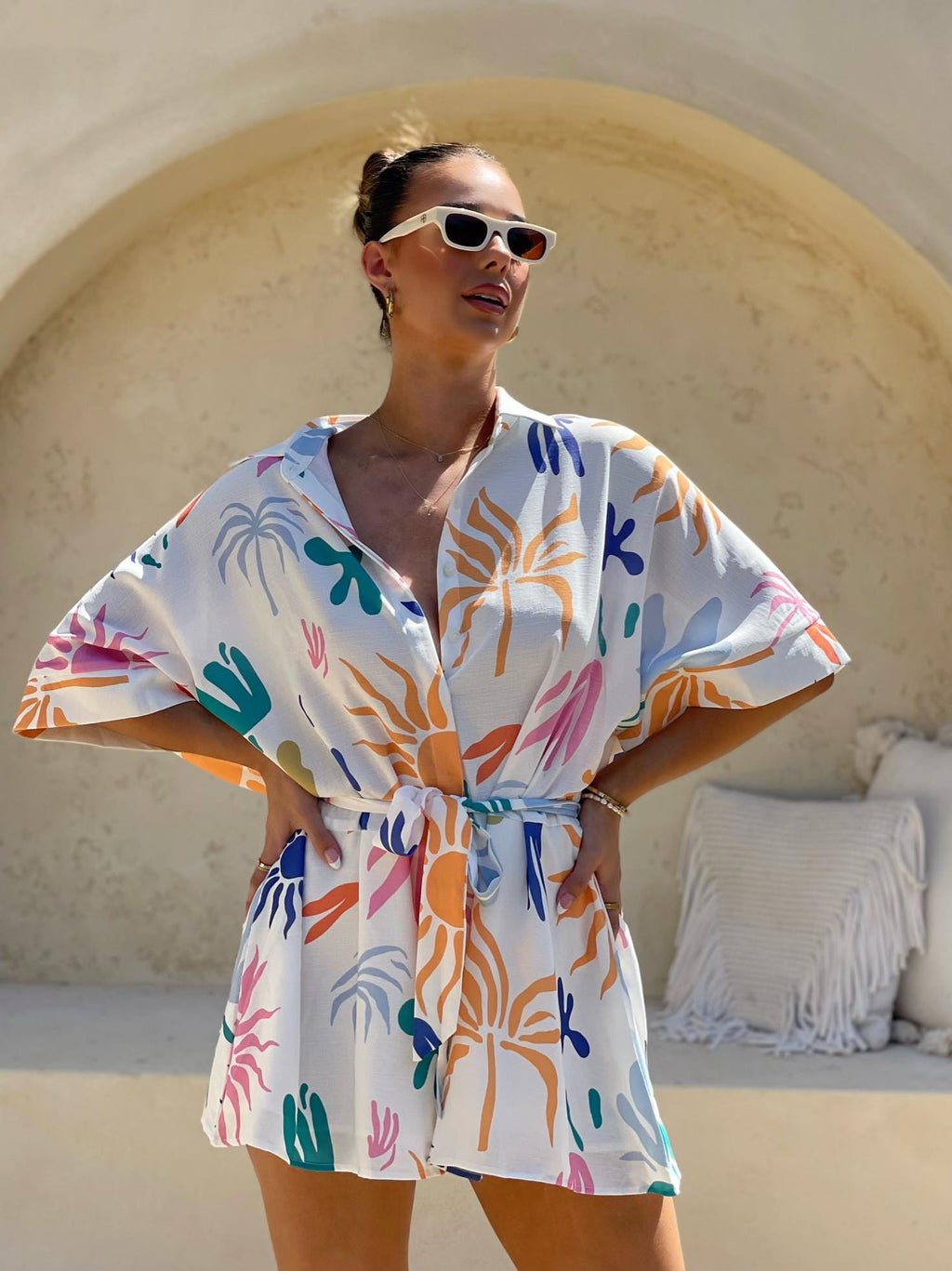 Tropical Print Playsuit