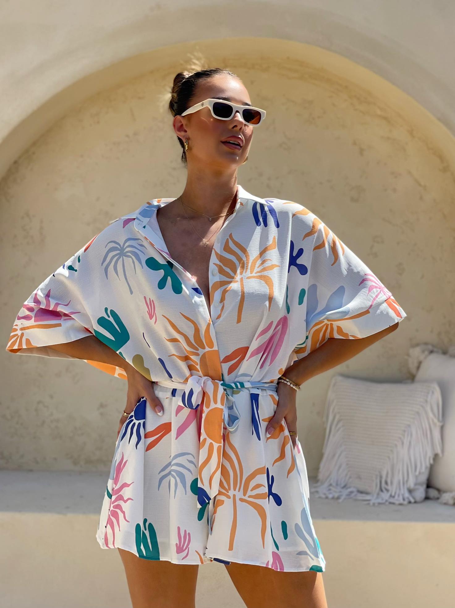 Tropical Print Playsuit